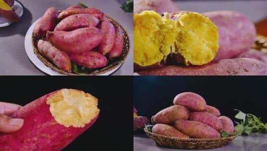 陕西板栗红薯高清在线视频素材下载