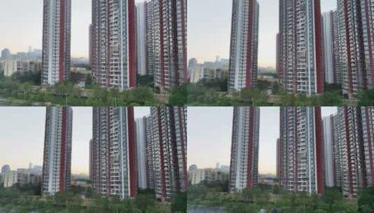 深圳 南山区 居民楼 房地产高清在线视频素材下载