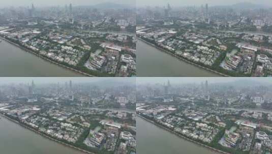 广州二沙岛城市风光高清在线视频素材下载