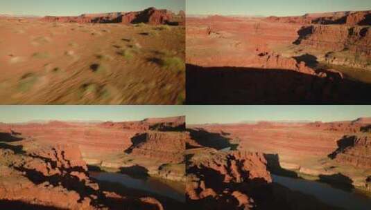 航拍犹他州众神之谷景观高清在线视频素材下载