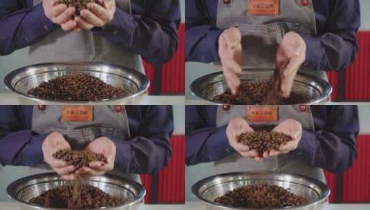 烘焙咖啡豆 成品 4k.02高清在线视频素材下载