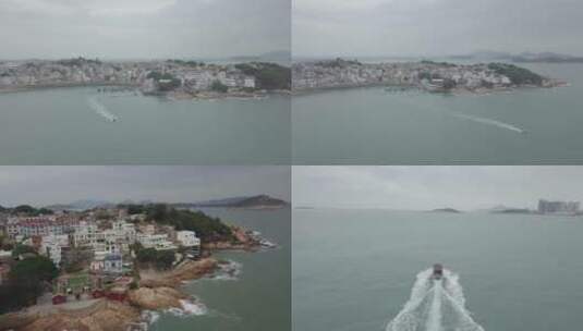 东山岛南门湾海边海浪风浪3高清在线视频素材下载