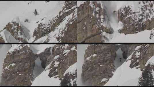 高山滑雪13高清在线视频素材下载