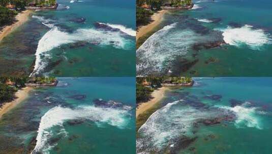 海岸线 海洋生态 美丽的南海岛礁 海岛 岛屿高清在线视频素材下载