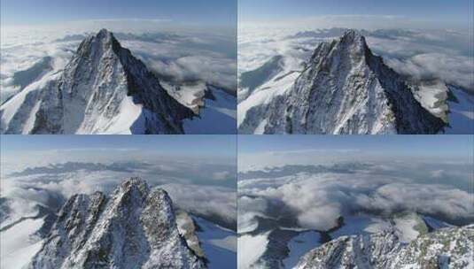 雪山山峰高峰高清在线视频素材下载