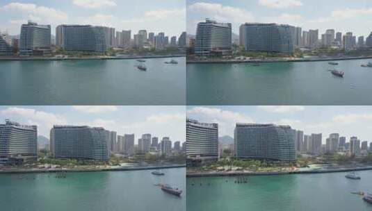 三亚珑玥湾海景酒店高清在线视频素材下载