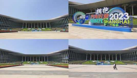 2023上海车展空镜延时素材高清在线视频素材下载