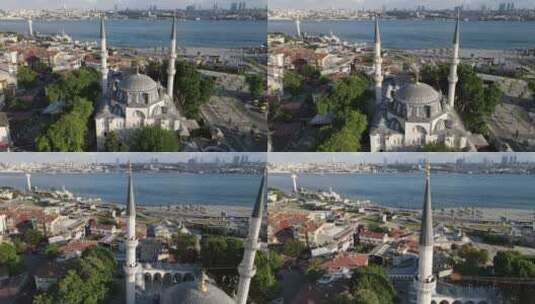 清真寺与海高清在线视频素材下载