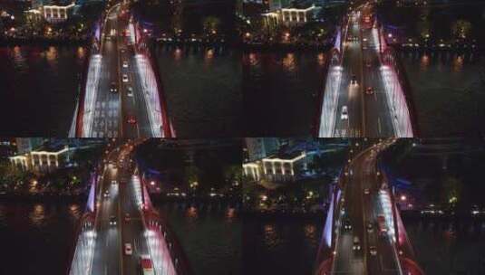 广州桥梁解放大桥高清在线视频素材下载