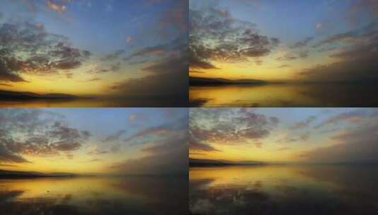 日落中的海水高清在线视频素材下载