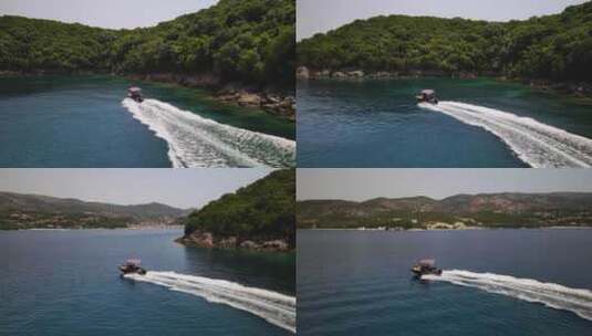 SIVOTA BOAT ISLAND HOPPING希腊高清在线视频素材下载