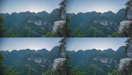 四川重庆巫山县兰英大峡谷景点延时摄影高清在线视频素材下载