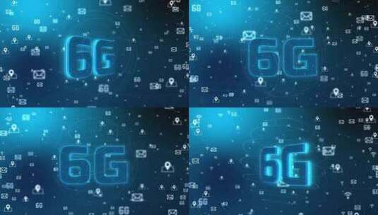 6G在互联网上连接人们5G Wifi节点高清在线视频素材下载