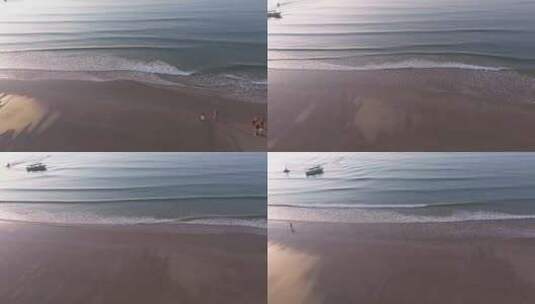 海浪沙滩高清在线视频素材下载