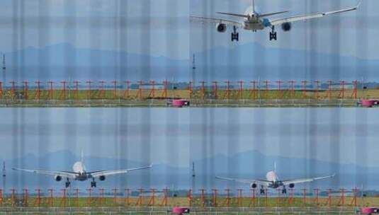 飞机起飞降落高清在线视频素材下载