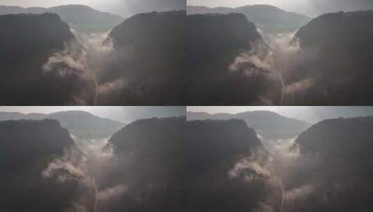 雅安碧峰峡景区航拍高清在线视频素材下载