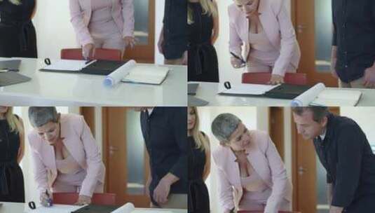 签订合同的客户高清在线视频素材下载