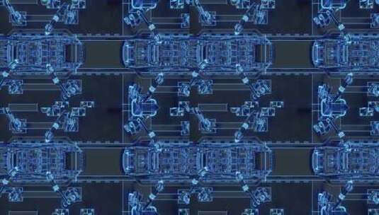 科技智能机械工厂现代化汽车车间高清在线视频素材下载