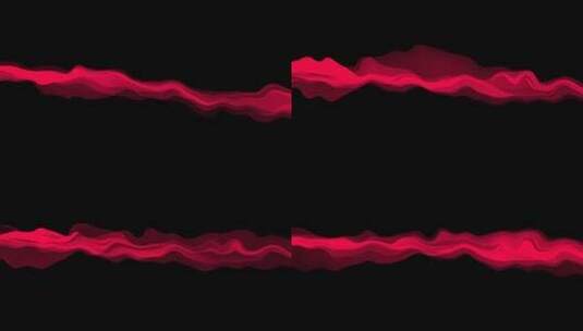 4k红色丝绸飘荡效果带透明通道循环高清在线视频素材下载