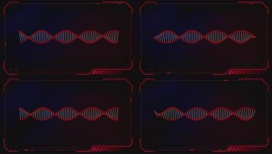 DNA分子，双螺旋链高清在线视频素材下载