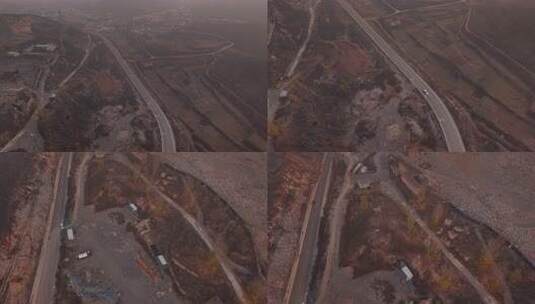 河北 石家庄 井陉县 道路 交通 秋天高清在线视频素材下载