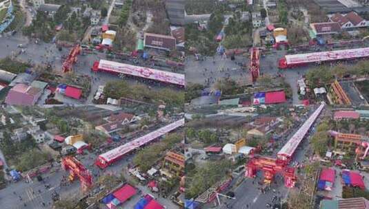 中国广东省佛山顺德区陈村花卉世界迎春花市高清在线视频素材下载