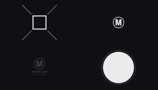 高级黑白交叉线logo展示片场AE模板高清AE视频素材下载