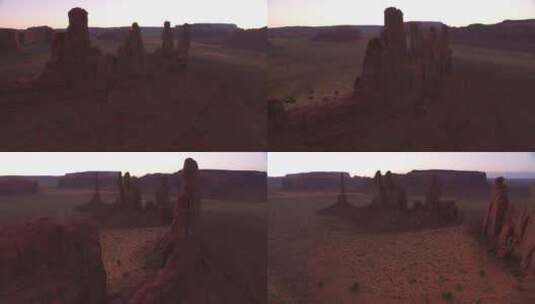 沙漠的纪念碑谷 高清在线视频素材下载