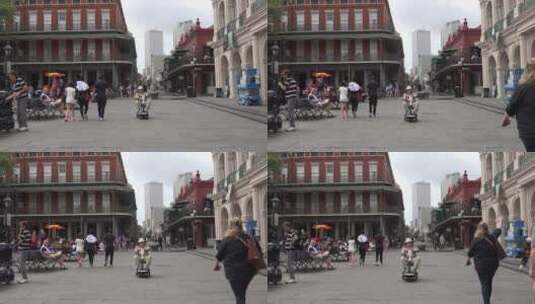 法国街道上的行人高清在线视频素材下载