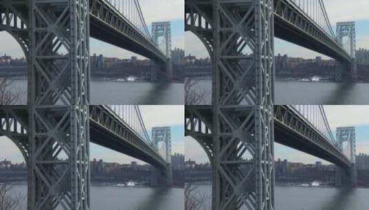 跨海大桥底部景观高清在线视频素材下载