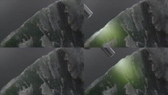 强光手电鉴定玉石品质升格LOG视频素材高清在线视频素材下载