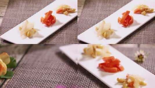 【镜头合集】胡萝卜圆白菜芥菜头泡菜高清在线视频素材下载