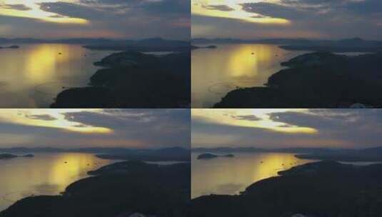 航拍无锡太湖南湖高清在线视频素材下载