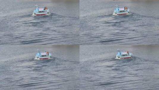 河流清洁船高清在线视频素材下载
