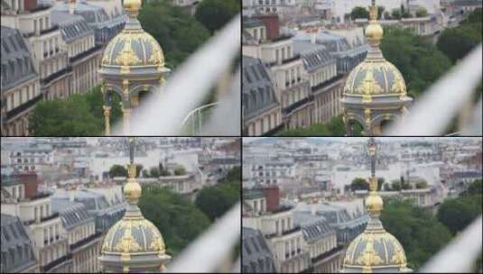 法国巴黎建筑特写高清在线视频素材下载