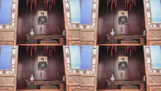 杭州胡雪岩故居画像高清在线视频素材下载