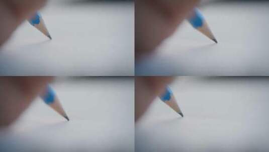 铅笔绘画特写镜头高清在线视频素材下载