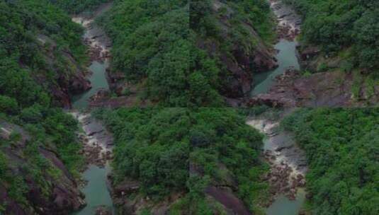 【4K】航拍自然森林小溪生机高清在线视频素材下载
