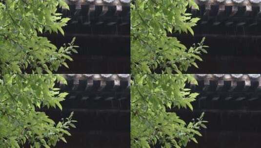 中式古典庭院屋檐高清在线视频素材下载