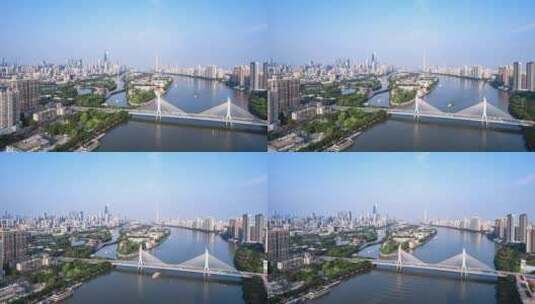 广州海印桥航拍延时高清在线视频素材下载