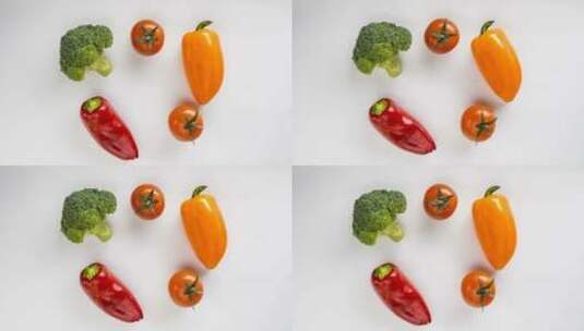 各种蔬菜的动画高清在线视频素材下载