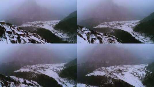 梅里雪山雨崩村高清在线视频素材下载