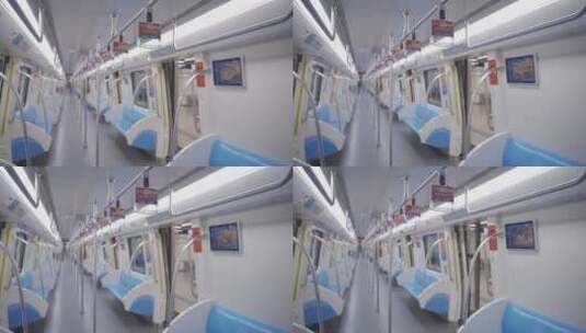 城市地铁地铁内部2020城市中国郑州河南高清在线视频素材下载