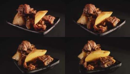 解馋美食土豆炖牛肉高清在线视频素材下载