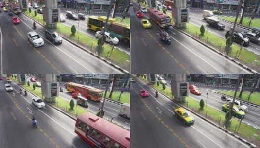 泰国街头汽车马路高清在线视频素材下载