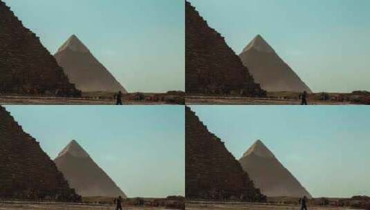 沙尘下的金字塔高清在线视频素材下载