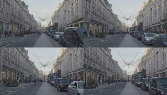 伦敦摄政街景象高清在线视频素材下载