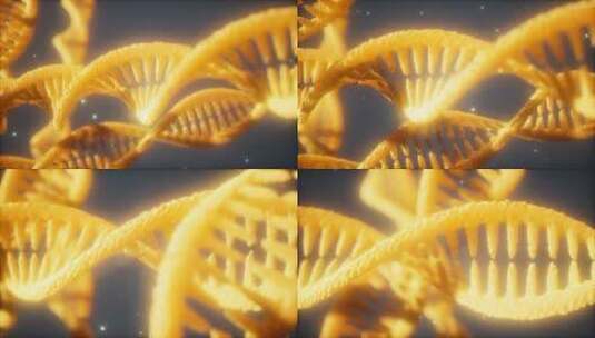 DNA螺旋结构展示科学研究高清在线视频素材下载