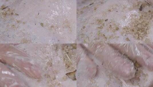 卤鹅咸鹅腌制广东客家美食高清在线视频素材下载