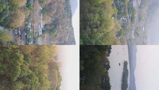 杭州雷峰塔西湖全貌高清在线视频素材下载
